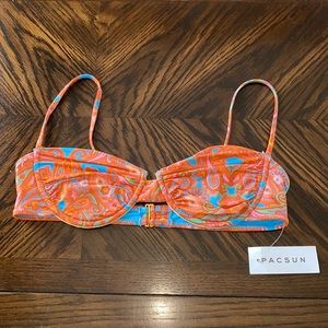 PacSun Paisley Alexa Balconette Bikini Top